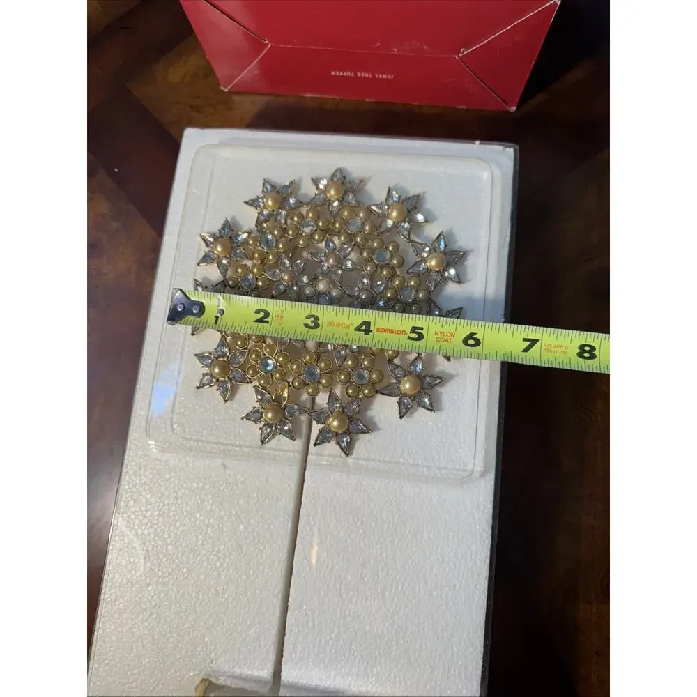 Pottery Barn Jeweled Snowflake Christmas‎ Tree Topper
